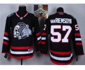 NHL Chicago Blackhawks #57 Van RIEMSDYK Black (White Skull) 2014 Stadium Series 2015 Stanley Cup Champions jerseys