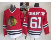 NHL Chicago Blackhawks #61 Stanley Cup Red 2015 Stanley Cup Champions jerseys