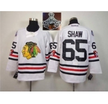 NHL Chicago Blackhawks #65 Andrew Shaw 2015 Winter Classic White 2015 Stanley Cup Champions jerseys