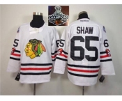 NHL Chicago Blackhawks #65 Andrew Shaw 2015 Winter Classic White 2015 Stanley Cup Champions jerseys