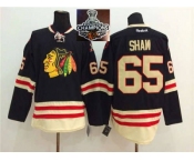 NHL Chicago Blackhawks #65 Andrew Shaw 2015 Winter Classic black 2015 Stanley Cup Champions jerseys