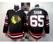 NHL Chicago Blackhawks #65 Andrew Shaw Black 2014 Stadium Series 2015 Stanley Cup Champions jerseys