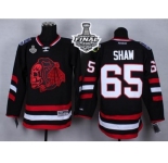 NHL Chicago Blackhawks #65 Andrew Shaw Black(Red Skull) 2014 Stadium Series 2015 Stanley Cup Stitched Jerseys