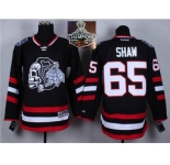 NHL Chicago Blackhawks #65 Andrew Shaw Black(White Skull) 2014 Stadium Series 2015 Stanley Cup Champions jerseys