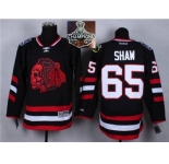 NHL Chicago Blackhawks #65 Andrew Shaw Black(red Skull) 2014 Stadium Series 2015 Stanley Cup Champions jerseys