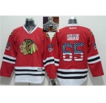 NHL Chicago Blackhawks #65 Andrew Shaw Red USA Flag Fashion 2015 Stanley Cup Champions jerseys
