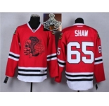 NHL Chicago Blackhawks #65 Andrew Shaw Red(Red Skull) 2014 Stadium Series 2015 Stanley Cup Champions jerseys