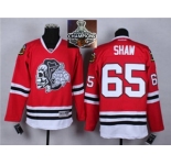 NHL Chicago Blackhawks #65 Andrew Shaw Red(White Skull) 2014 Stadium Series 2015 Stanley Cup Champions jerseys