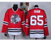 NHL Chicago Blackhawks #65 Andrew Shaw Red(White Skull) 2014 Stadium Series 2015 Stanley Cup Champions jerseys