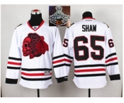 NHL Chicago Blackhawks #65 Andrew Shaw White(Red Skull) 2014 Stadium Series 2015 Stanley Cup Champions jerseys