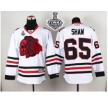 NHL Chicago Blackhawks #65 Andrew Shaw White(Red Skull) 2015 Stanley Cup Stitched Jerseys