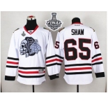NHL Chicago Blackhawks #65 Andrew Shaw White(White Skull) 2015 Stanley Cup Stitched Jerseys