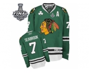 NHL Chicago Blackhawks #7 Brent Seabrook Green 2015 Stanley Cup Stitched Jerseys