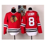 NHL Chicago Blackhawks #8 Nick Leddy Red 2014 Stadium Series 2015 Stanley Cup Champions jerseys