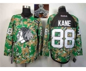 NHL Chicago Blackhawks #88 Patrick Kane Camo Veterans Day Practice 2015 Stanley Cup Champions jerseys