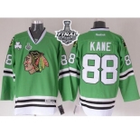 NHL Chicago Blackhawks #88 Patrick Kane Green 2015 Stanley Cup Stitched Jerseys