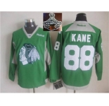 NHL Chicago Blackhawks #88 Patrick Kane Green Practice 2015 Stanley Cup Champions jerseys