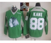 NHL Chicago Blackhawks #88 Patrick Kane Green Practice 2015 Stanley Cup Champions jerseys