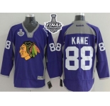 NHL Chicago Blackhawks #88 Patrick Kane Purple Practice 2015 Stanley Cup Stitched Jerseys