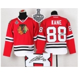 NHL Chicago Blackhawks #88 Patrick Kane Red Autographed 2015 Stanley Cup Stitched Jerseys
