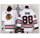NHL Chicago Blackhawks #88 Patrick Kane White Autographed 2015 Stanley Cup Stitched Jersey