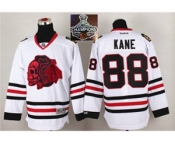 NHL Chicago Blackhawks #88 Patrick Kane White(Red Skull) 2014 Stadium Series 2015 Stanley Cup Champions jerseys