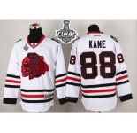 NHL Chicago Blackhawks #88 Patrick Kane White(Red Skull) 2015 Stanley Cup Stitched Jerseys