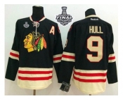 NHL Chicago Blackhawks #9 Bobby Hull Black 2015 Winter Classic 2015 Stanley Cup Stitched Jerseys