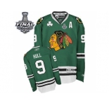 NHL Chicago Blackhawks #9 Bobby Hull Green 2015 Stanley Cup Stitched Jerseys