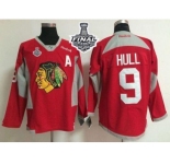 NHL Chicago Blackhawks #9 Bobby Hull Red Practice 2015 Stanley Cup Stitched Jerseys