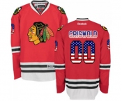 Reebok Chicago Blackhawks #00 Clark Griswold Premier Red USA Flag Fashion NHL Jersey