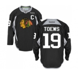 Reebok Chicago Blackhawks #19 Jonathan Toews Premier Black Practice NHL Jersey