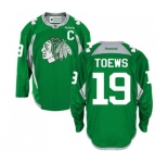 Reebok Chicago Blackhawks #19 Jonathan Toews Premier Green Practice NHL Jersey