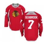 Reebok Chicago Blackhawks #7 Brent Seabrook Premier Red Practice NHL Jersey
