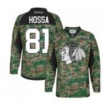 Reebok Chicago Blackhawks #81 Marian Hossa Authentic Camo Veterans Day Practice NHL Jersey