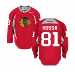 Reebok Chicago Blackhawks #81 Marian Hossa Authentic Red Practice NHL Jersey