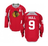 Reebok Chicago Blackhawks #9 Bobby Hull Authentic Red Practice NHL Jersey