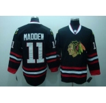nhl chicago blackhawks #11 madden black