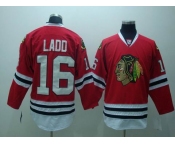 nhl chicago blackhawks #16 ladd red