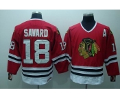 nhl chicago blackhawks #18 savaro red (ccm)