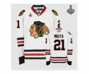 nhl chicago blackhawks #21 mikita white[2015 stanley cup][mikita]