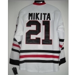 nhl chicago blackhawks #21 mikita white