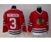 nhl chicago blackhawks #3 magnuson red