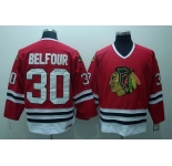 nhl chicago blackhawks #30 belfour red(ccm)