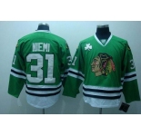 nhl chicago blackhawks #31 niemi green