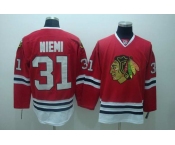 nhl chicago blackhawks #31 niemi red
