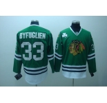 nhl chicago blackhawks #33 byfuglien green