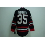 nhl chicago blackhawks #35 esposito black