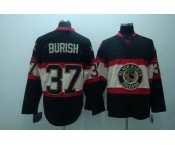 nhl chicago blackhawks #37 burish black(third edition)