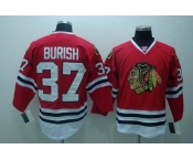 nhl chicago blackhawks #37 burish red